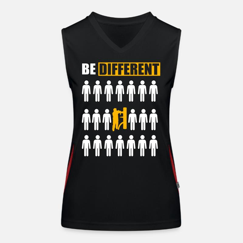 Être différent Wing Chun Débardeur respirant contrasté Femme