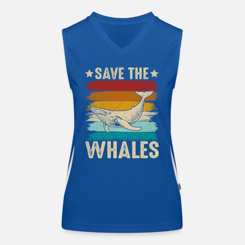 Save the Whales Women's Functional Contrast Tank Top