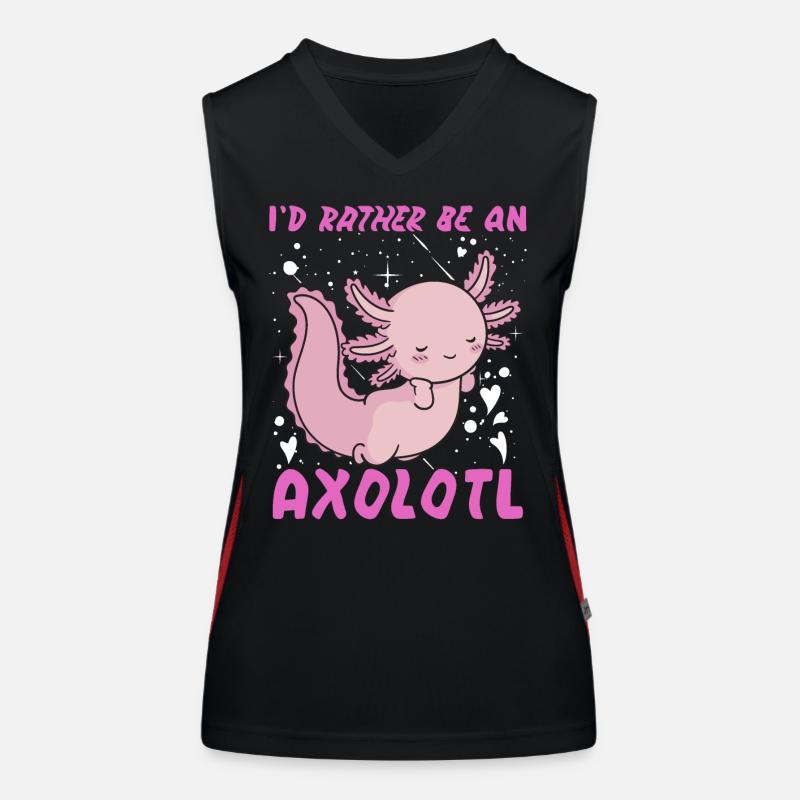 Ich wäre lieber ein Axolotl Funktionelles Kontrast-Tank Top für Frauen