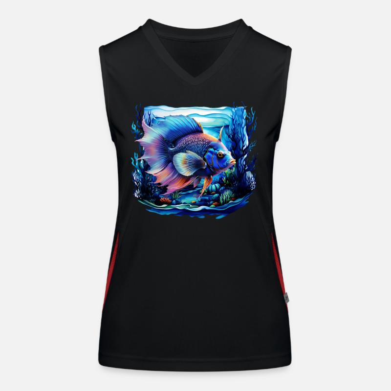 Skalar Funktionelles Kontrast-Tank Top für Frauen