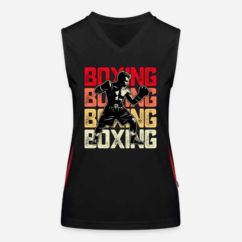Boxe Débardeur respirant contrasté Femme