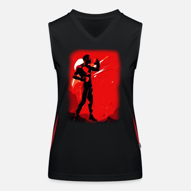 Boxe Débardeur respirant contrasté Femme