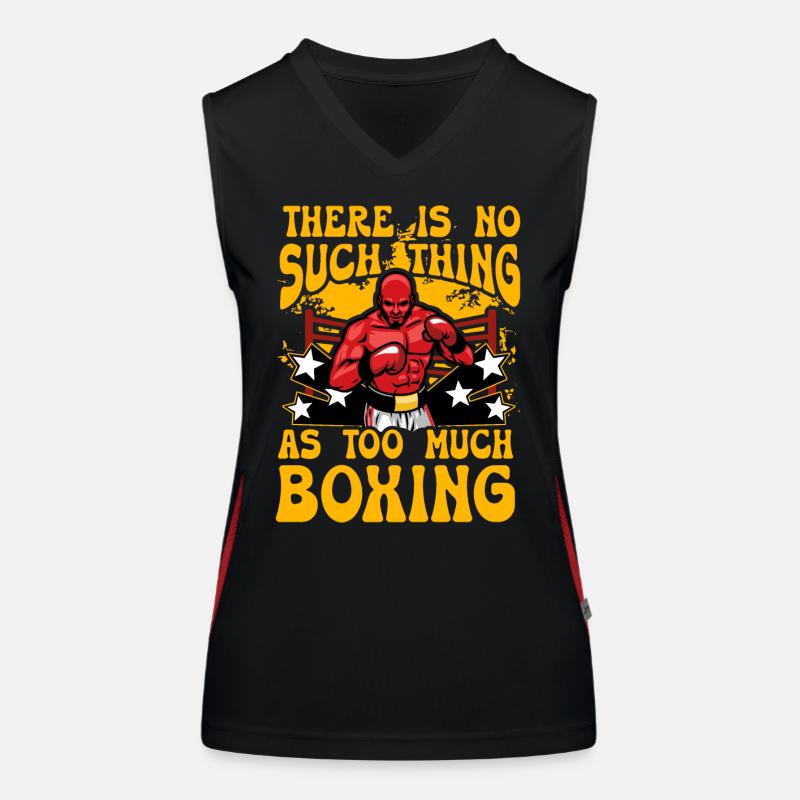 Il n’y a pas trop de boxe Débardeur respirant contrasté Femme
