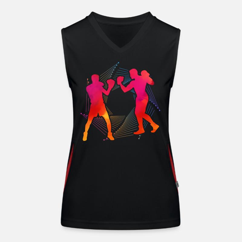 Boxe Débardeur respirant contrasté Femme