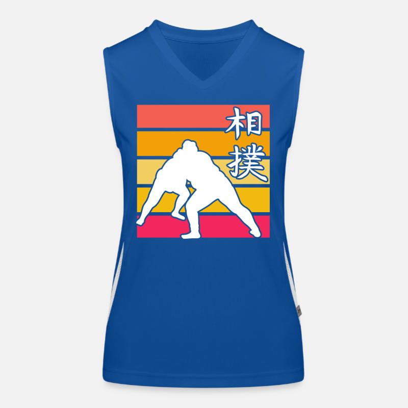 Sumo Retro Funktionelles Kontrast-Tank Top für Frauen