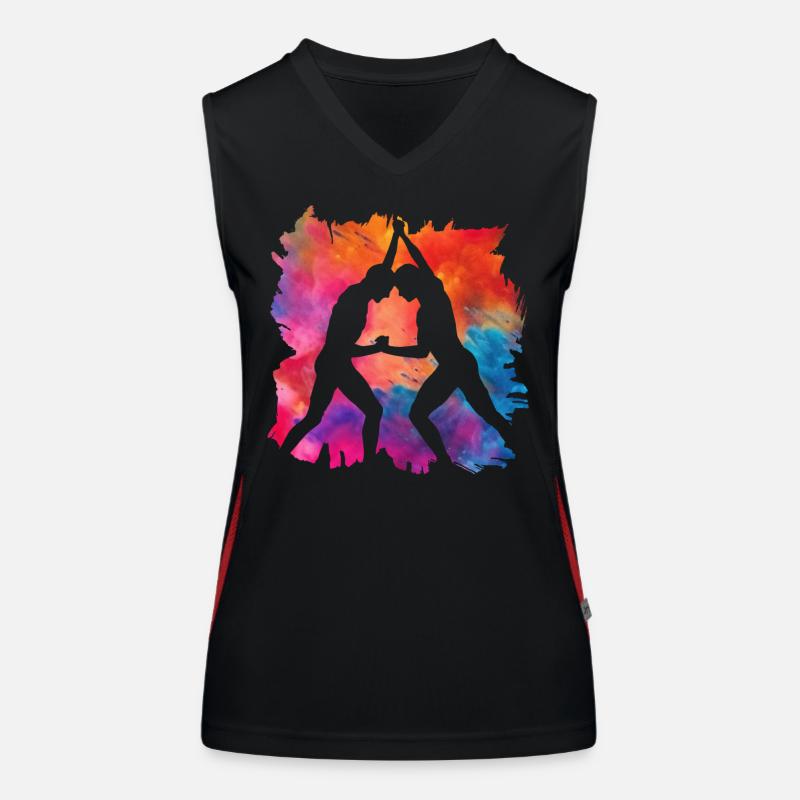 Ringen Funktionelles Kontrast-Tank Top für Frauen