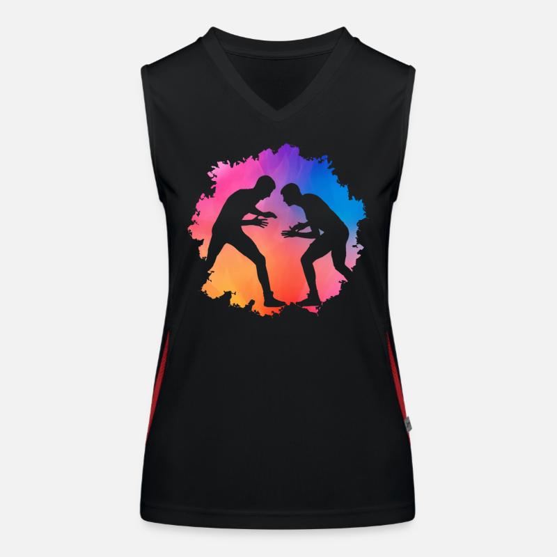 Lutte Débardeur respirant contrasté Femme