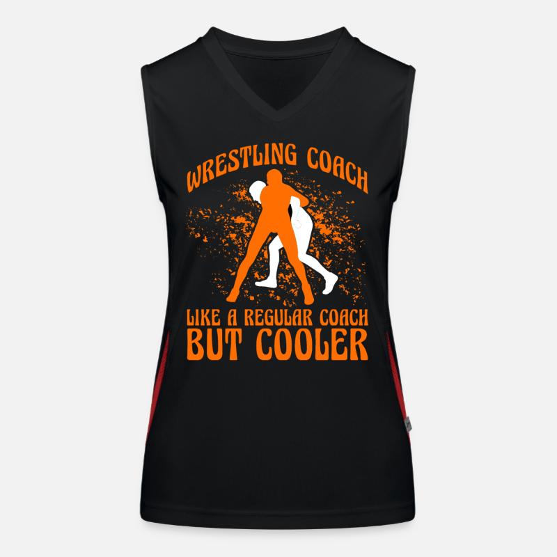 Wrestling Coach like a regular Coach but cooler Funktionelles Kontrast-Tank Top für Frauen