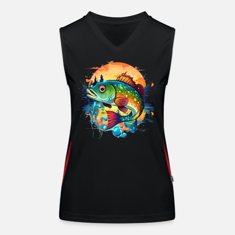Bass Fish Women's Functional Contrast Tank Top