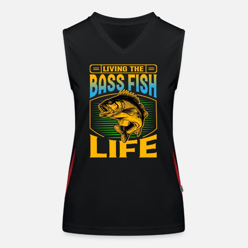 Das Leben der Barschfische leben Funktionelles Kontrast-Tank Top für Frauen