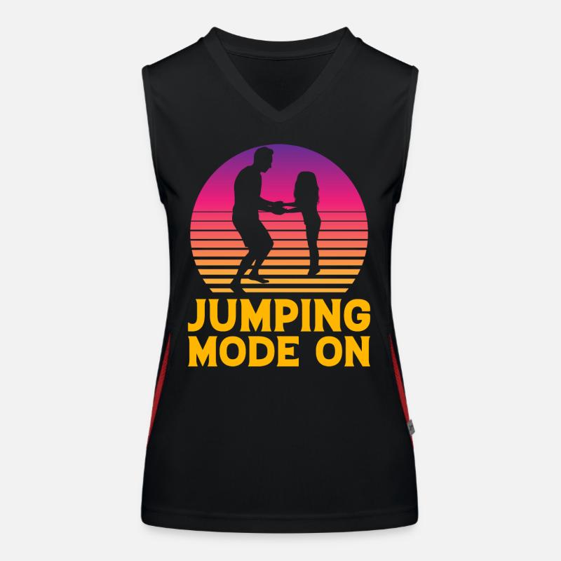 Sprungmodus ein Funktionelles Kontrast-Tank Top für Frauen