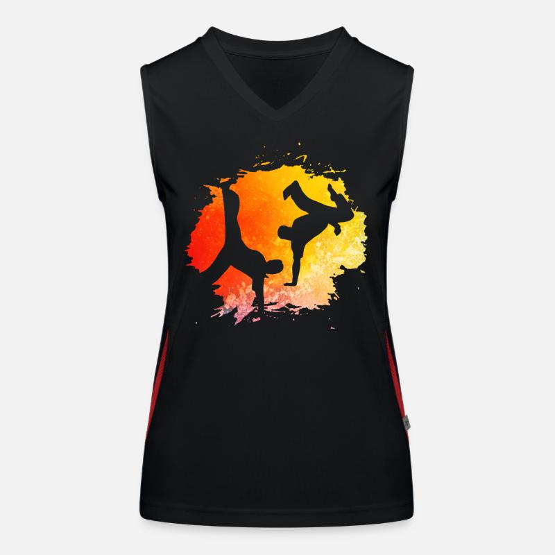 Capoeira Funktionelles Kontrast-Tank Top für Frauen