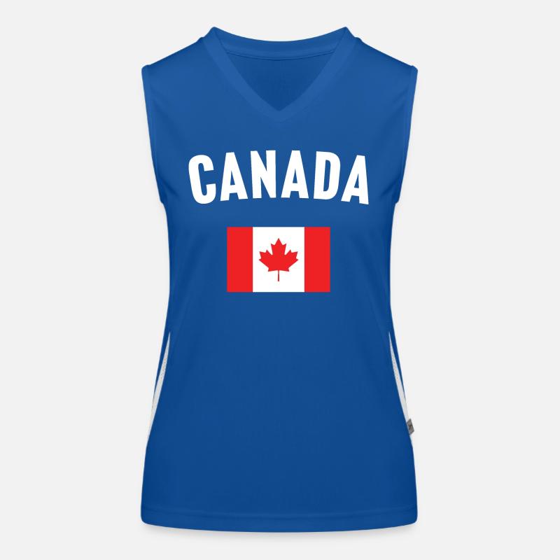 Canada Flag Women's Functional Contrast Tank Top