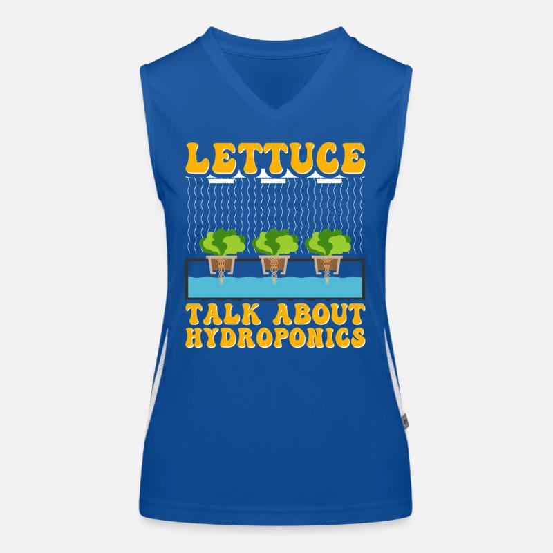 Lettuce talk about Hydroponics Women's Functional Contrast Tank Top