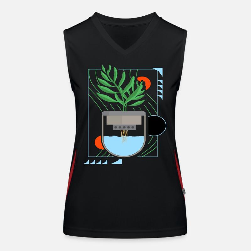 Hydroponik Funktionelles Kontrast-Tank Top für Frauen