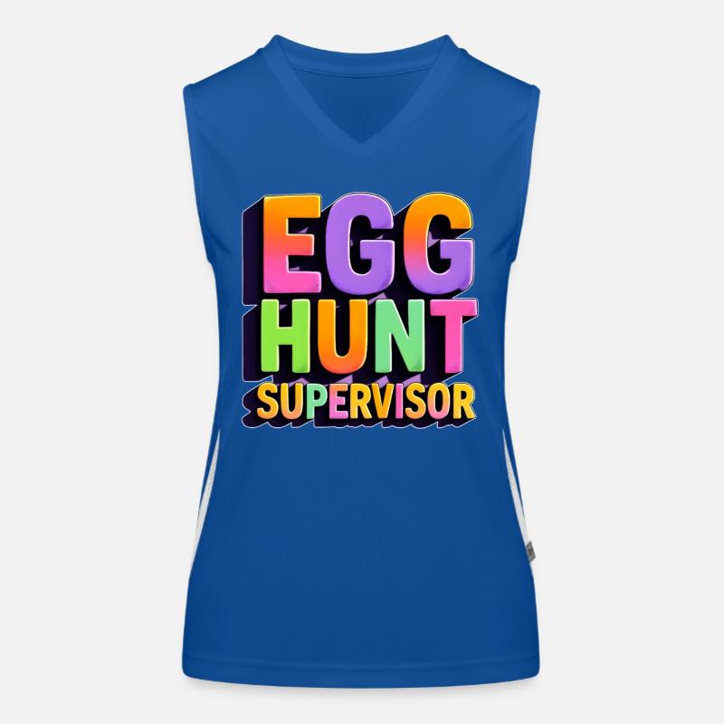 Egg Hunt Supervisor Women's Functional Contrast Tank Top