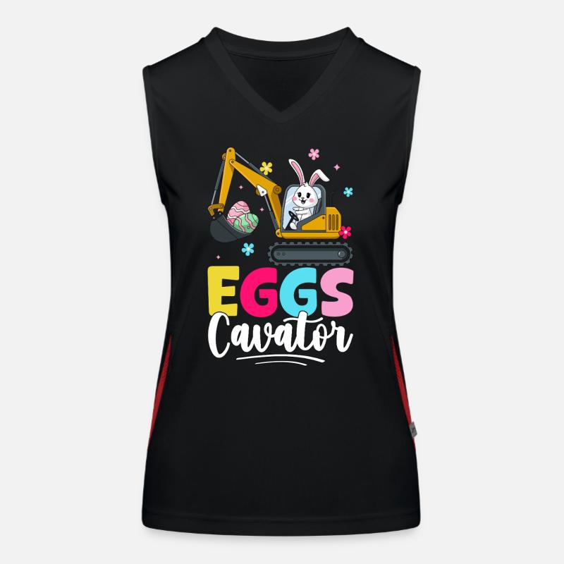 Eier Kavator Funktionelles Kontrast-Tank Top für Frauen