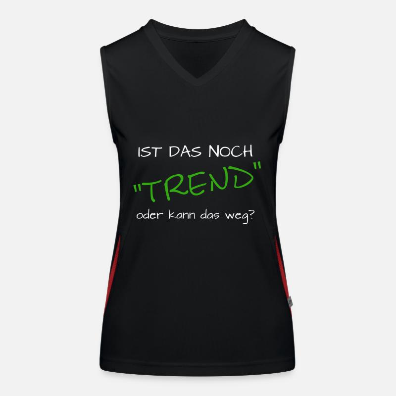ist das noch trend oder kann das weg Funktionelles Kontrast-Tank Top für Frauen