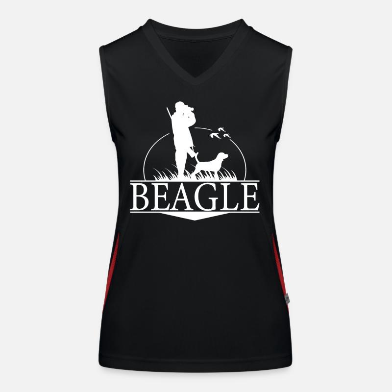 BEAGLE Jagdhunde Jagdhund Jäger Hund Wilsigns Funktionelles Kontrast-Tank Top für Frauen