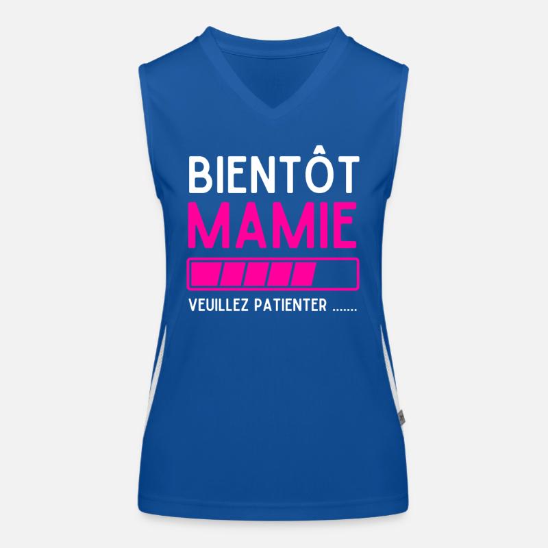 Grandma soon please wait Women's Functional Contrast Tank Top