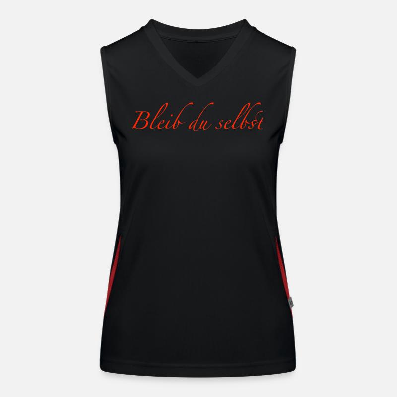 bleib du selbst Funktionelles Kontrast-Tank Top für Frauen