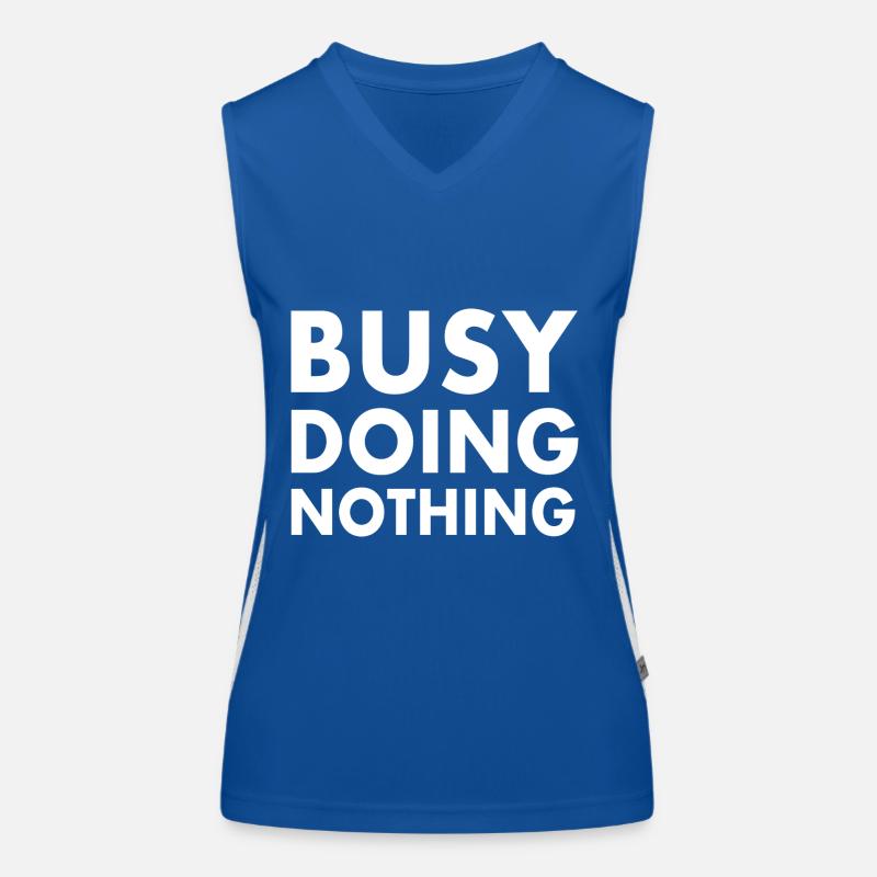 busy doing nothing Débardeur respirant contrasté Femme