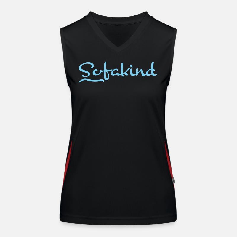 Couch chillen Funktionelles Kontrast-Tank Top für Frauen