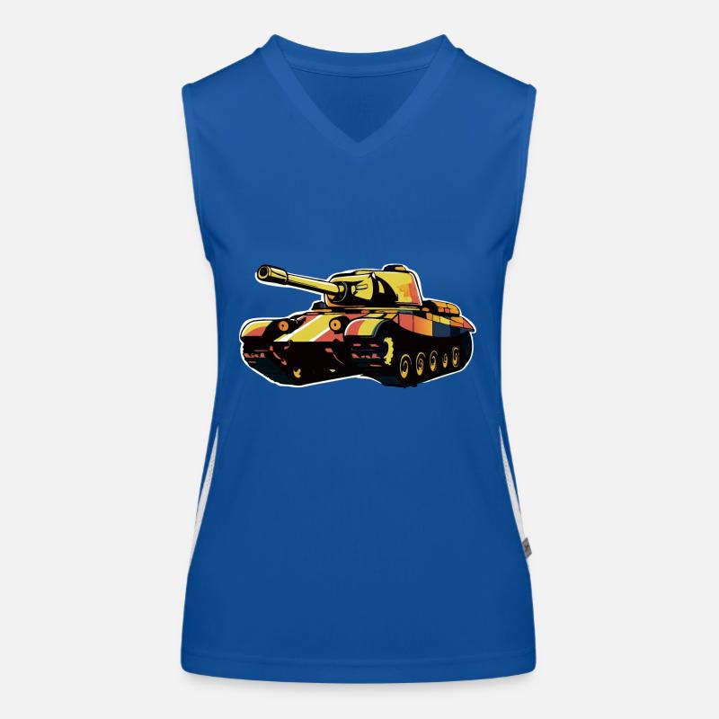 Panzer Kampfpanzer Panzerkampfwagen Panzerfahrer Funktionelles Kontrast-Tank Top für Frauen
