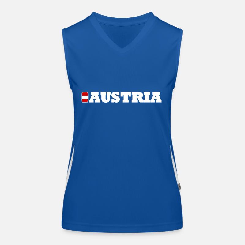 Austria / Österreich Funktionelles Kontrast-Tank Top für Frauen