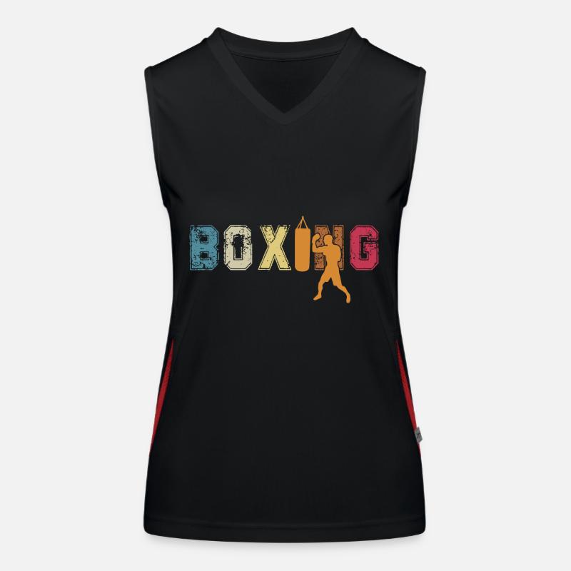 Boxe Débardeur respirant contrasté Femme
