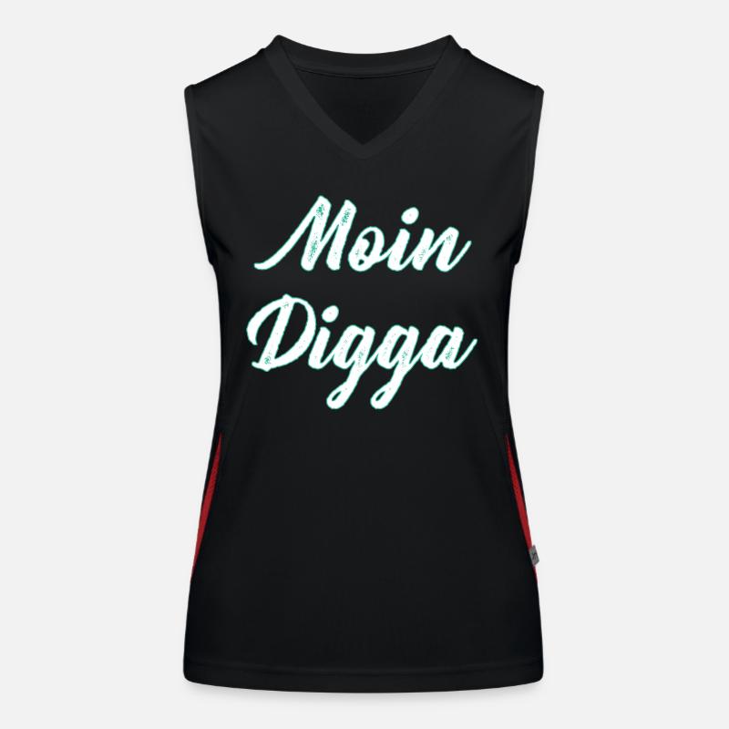 Moin Digga Funktionelles Kontrast-Tank Top für Frauen