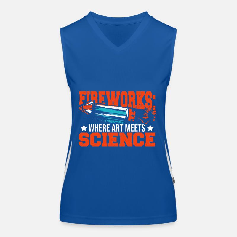 Pyrocrew von Pyromaniac Chef des feux d’artifice Débardeur respirant contrasté Femme