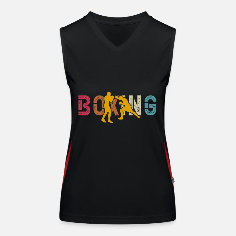 Boxe Débardeur respirant contrasté Femme