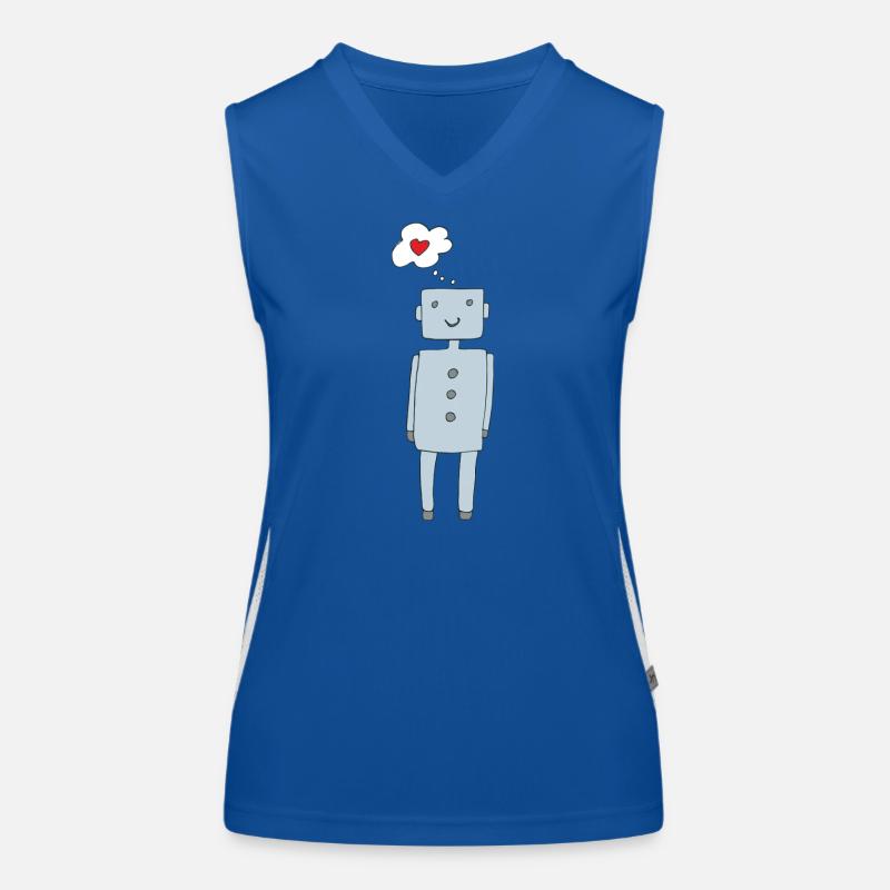 Futuristic Heart's Desire Cartoon Women's Functional Contrast Tank Top