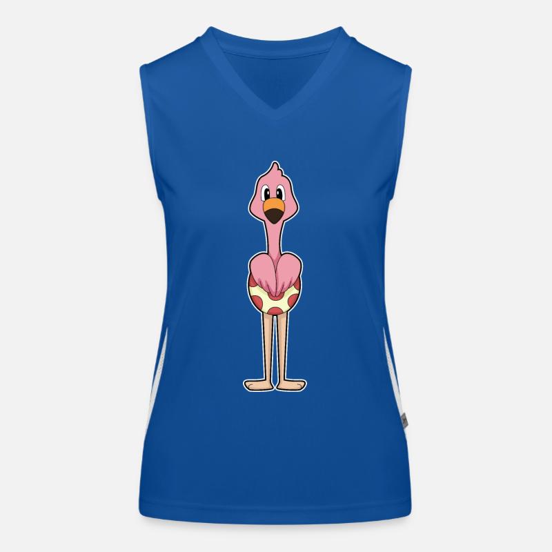 Flamingo Ei Funktionelles Kontrast-Tank Top für Frauen