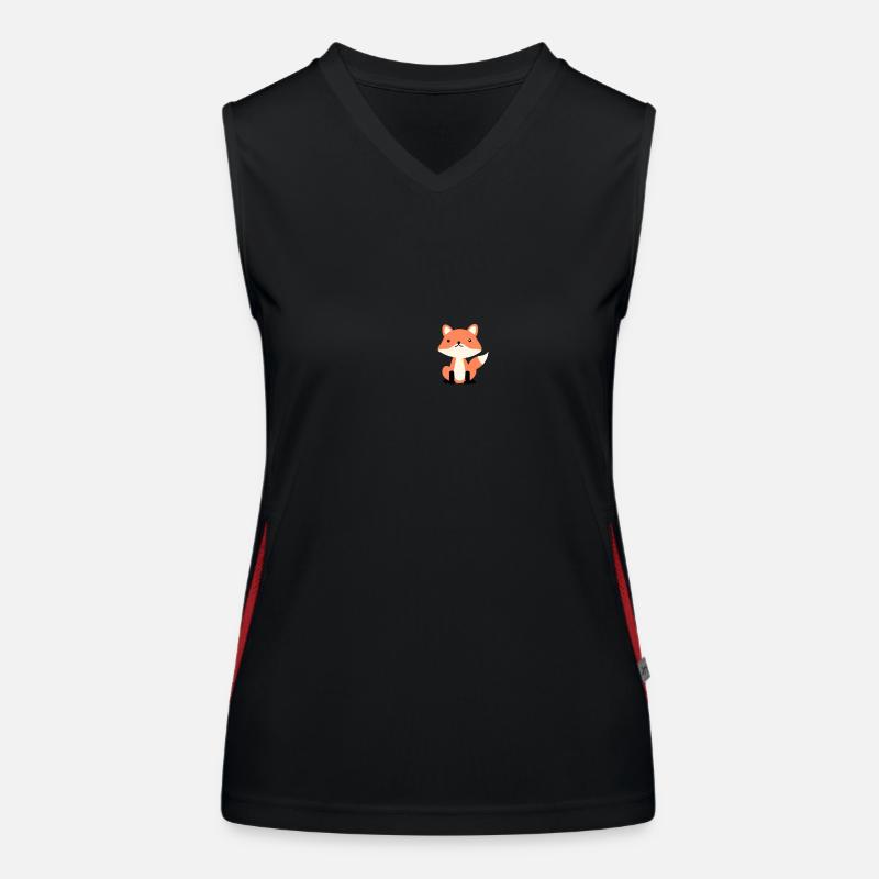 Fuchs Funktionelles Kontrast-Tank Top für Frauen