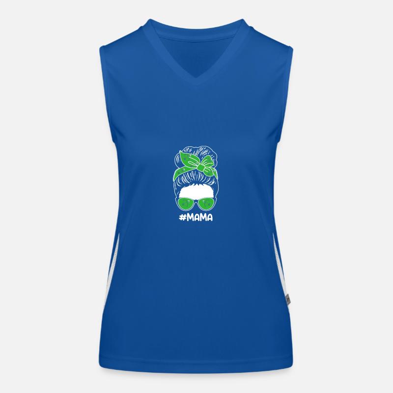 Bogenschütze Mama Mutter Bogenschießen Funktionelles Kontrast-Tank Top für Frauen