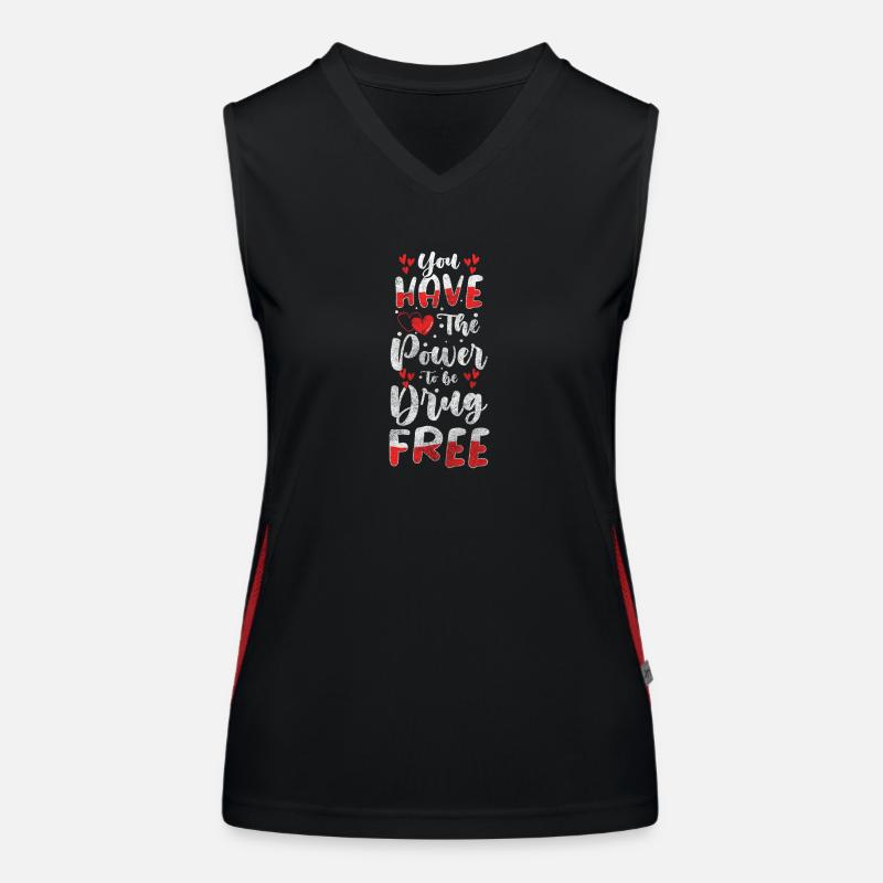 Drogenfrei Funktionelles Kontrast-Tank Top für Frauen