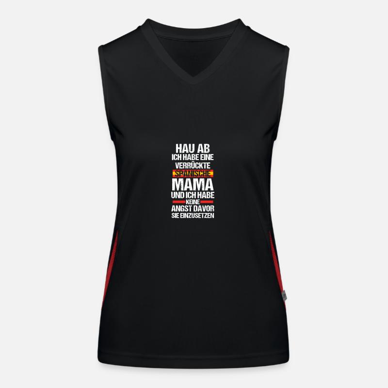 espagnole maman maman espagnole Débardeur respirant contrasté Femme