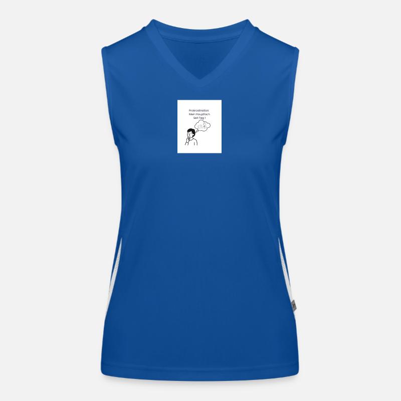 Procrastination: Major since day 1 Women's Functional Contrast Tank Top