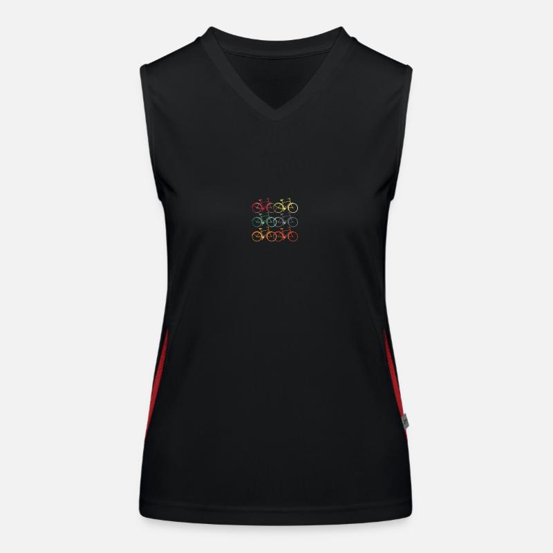 bikes Funktionelles Kontrast-Tank Top für Frauen