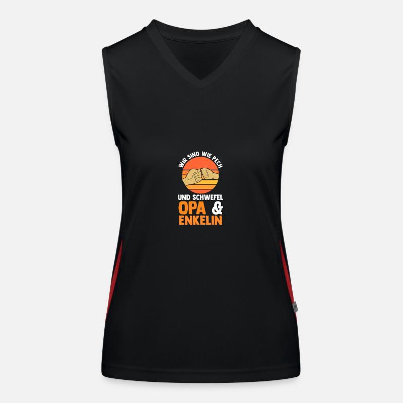 Grandpa and grandson Women's Functional Contrast Tank Top