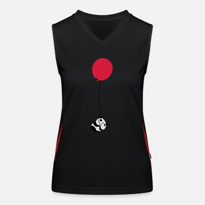 Panda Balloon Funktionelles Kontrast-Tank Top für Frauen