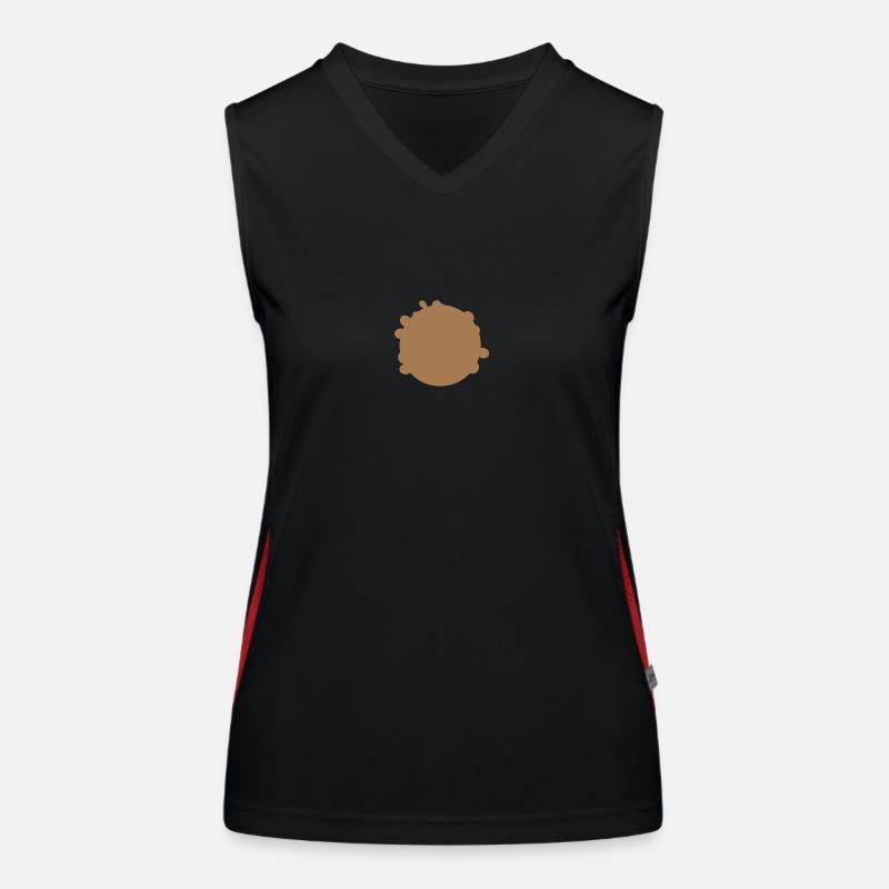 Kaffee Funktionelles Kontrast-Tank Top für Frauen