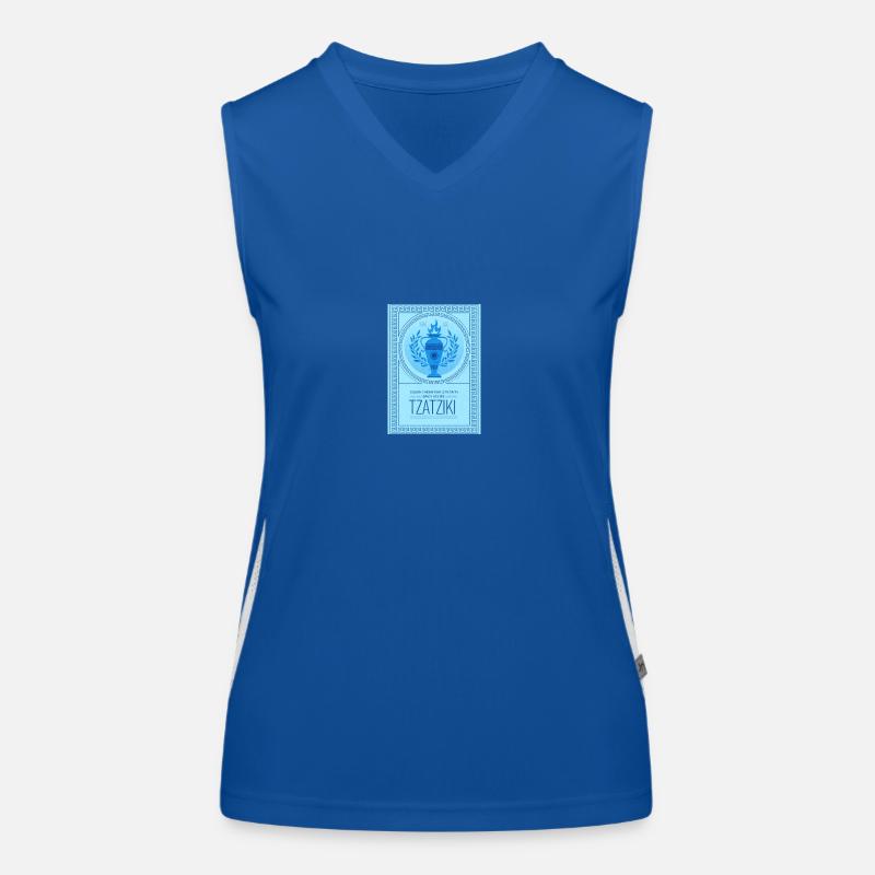Tzatziki Spice Recipe Greek Pattern Funktionelles Kontrast-Tank Top für Frauen