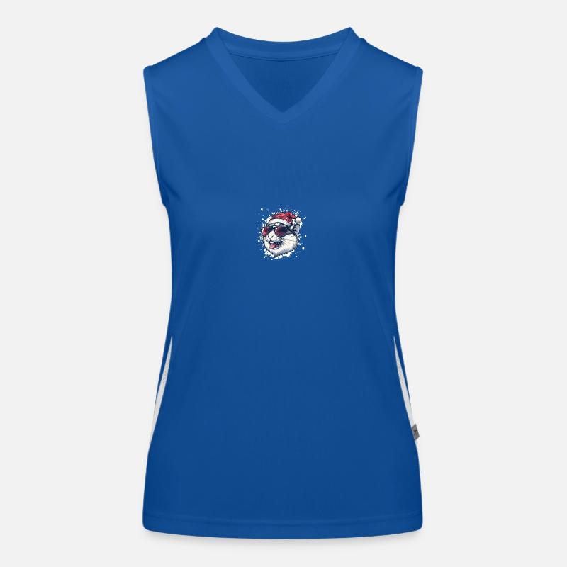 Hamster Weihnachten Lustig Funktionelles Kontrast-Tank Top für Frauen