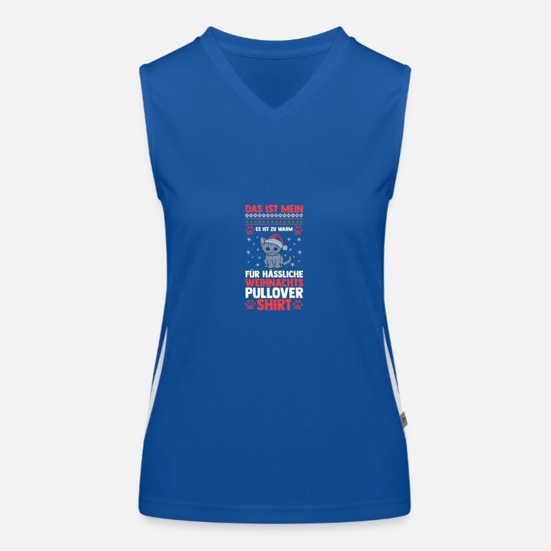 Weihnachtsmann Weihnachten Hässliche Weihnachten Funktionelles Kontrast-Tank Top für Frauen