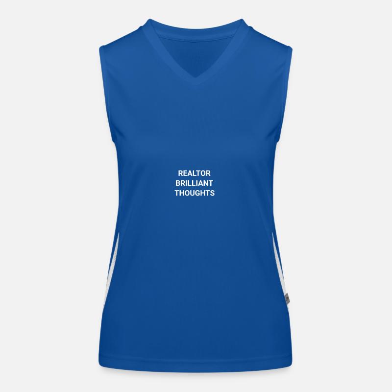 Realtor Brilliant Thoughts Women's Functional Contrast Tank Top