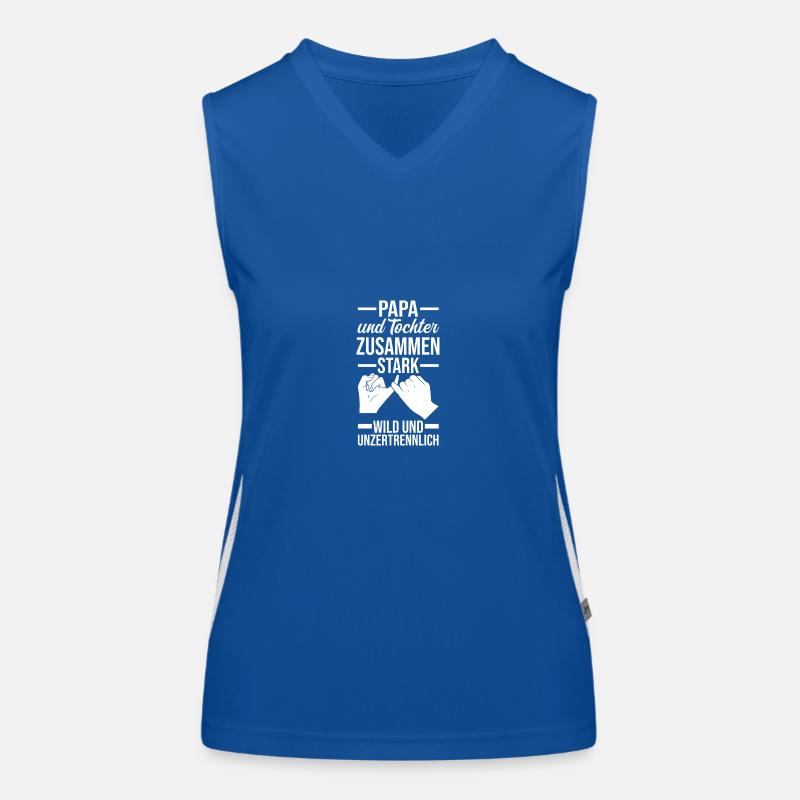 Papa Und Tochter Funktionelles Kontrast-Tank Top für Frauen