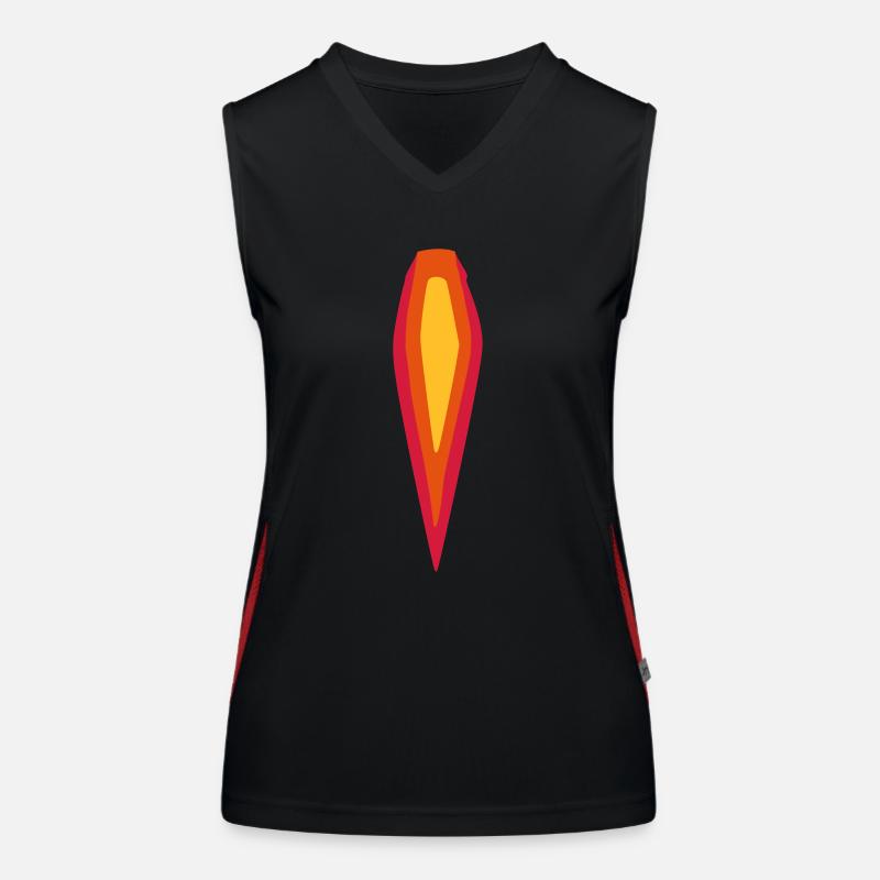 flamme Débardeur respirant contrasté Femme